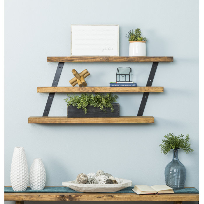 Birch Lane™ Serene 3 Piece Pine Solid Wood Tiered Shelf & Reviews Wayfair